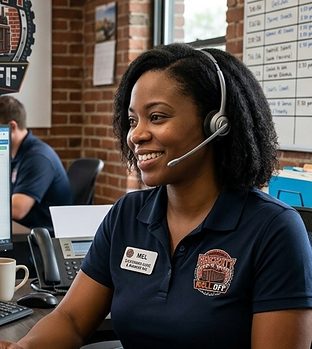 Mel, Marketing and Customer Care at BrickCity Roll Off